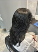 小顔見せレイヤー×ツヤストレート