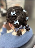 ぽこぽこツインお団子♪♪