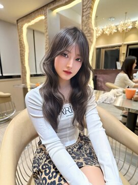 ロンドガーネット 池袋(Lond garnet) オリーブグレー/レイヤーカット/黒髪/マロンベージュ/池袋