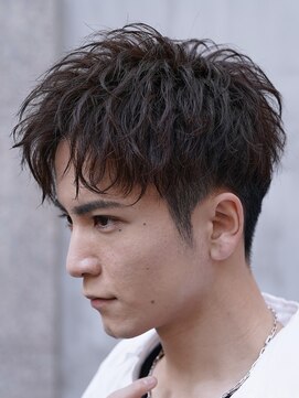 フィフス 仙台(fifth) 仙台刈り上げアップバングショートソフトツイストパーマ無造作