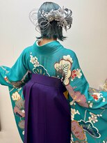 ヘアセットアップス(UP's) 卒業式♪『袴着付け+ショートアレンジ』