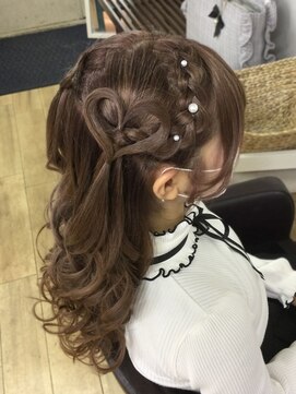 ヘアアンドメイク ゼン ヨコハマ(Hair&Make ZEN YOKOHAMA) ハートアレンジのヘアセット