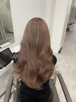 ヴェルア 四条烏丸(Velua)&nbsp;ロングミルクティーベージュブリーチダブルカラー髪質改善