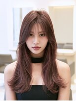 ラファンジュ ヘアー(Rohange hair)&nbsp;ヨシンモリ/ピンク/ロングレイヤー/ハッシュカット