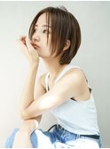 【GEEKS渋谷】ひし形ショートボブ/夏カラー/小顔/くびれショート