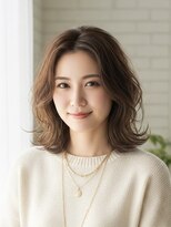 オアシスアヴェダ ザ・ペニンシュラ東京(OASIS AVEDA)&nbsp;#20代30代ミディアムレイヤーくびれニュアンスゆるふわウェーブ
