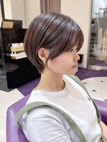 ハピネス 河原町店(Happiness)&nbsp;京都美容室　顔まわりカット　ショートボブ　進詩織
