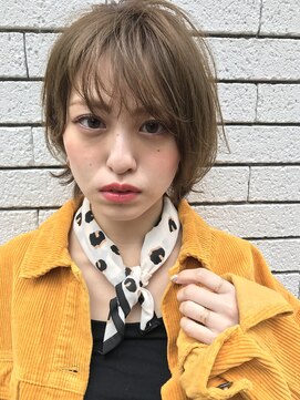 シー バイ ロンド 新宿(Sea by Lond) カジュアル外ハネボブ☆アッシュブラウン