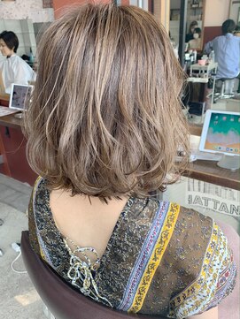 ルーファス 恵比寿 渋谷(Ruufus) 大人ハイライトベージュボブ【Ruufus恵比寿渋谷】3158