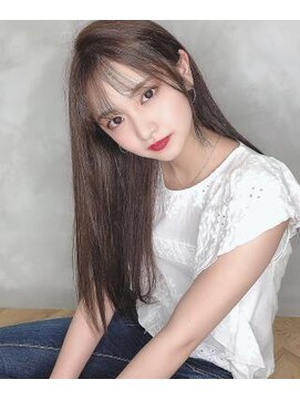 アンジェリカ 難波店(ANGELICA) ANGELICA シアベージュシースルーバングストレート