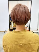 キューズ クラブ(cuz KLUB)&nbsp;【cuzKLUB】丸みショート×ピンクベージュ