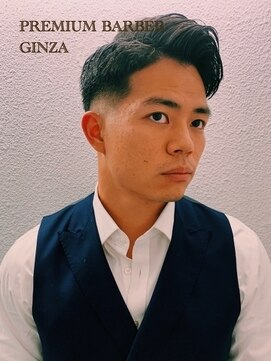 ヒロギンザプレミアムバーバースパ パレスホテル店(HIRO GINZA) 七三分け／フェード／東京／理容室