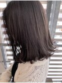 小顔セミウェットウェーブピンクベージュハイライトカラー