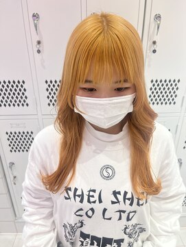 ロンドルーチェ 心斎橋(Lond luce) ダークアッシュ/ミディアムレイヤーカット［髪質改善/縮毛矯正］