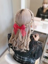 ヘアセットサロン ミント(Hair set salon MINT)&nbsp;編み込みハーフアップ