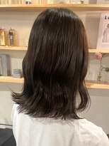 ミルヘアデザイン(mil hair design) レイヤーカットアッシュカラーグレージュ透明感カラー前髪