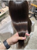 10代20代艶髪地毛風ストレート縮毛矯正　絹髪