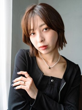 ロンドアンメゾン 原宿(Lond un Maison.) 髪質改善◎ショートボブ+縮毛矯正+透明感シアカラー[原宿]