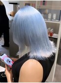 9079艶髪ネイビーグレーブルーグレージュレイヤーブルーシルバー