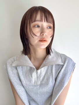 ローネス(LONESS) ぷつっとボブ　顔まわりレイヤー　切りっぱなしボブ