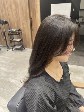 アヴァンス セブンパーク天美 松原店(AVANCE.) フェイスレイヤー×暗髪