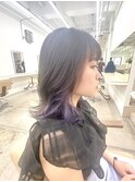 インナーカラー/イヤリングカラー/パープル/バイオレット/カラー