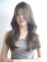 ニューヨークニューヨーク 阪急高槻店(NYNY)&nbsp;韓国風レイヤー大人小顔黒髪アッシュくびれ巻き20代30代