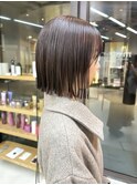 似合わせカット ボブヘア 縮毛矯正 ミニボブ 切りっぱなしボブ