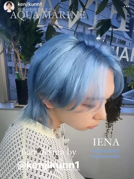 イエナ 渋谷(IENA) デザインカラーケアブリーチダブルカラー水色カラーペールブルー