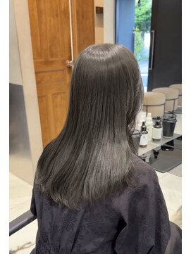 ヘアサロン ガリカ 表参道(hair salon Gallica) 【hyuga】オリーブグレージュ/ブリーチなし/艶カラー