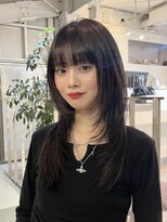 アクアオモテサンドウ(ACQUA omotesando)&nbsp;bハッシュカットロングレイヤーロングウルフ顔周りレイヤー