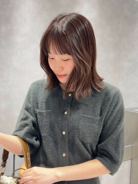 サロウィン 静岡 呉服町通り店(SALOWIN) ブリーチなし　ラベンダーカラー　切りっぱなし　顔まわりカット