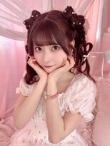 リルミー(Lilme) 小鳥遊るいちゃん立体リボンハートハーフツイン*まゆ