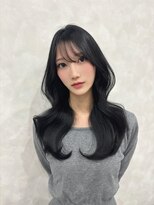 ヴェルア 四条烏丸 四条大宮(Velua)&nbsp;韓国レイヤーカットブラックカラー暗めグレージュ髪質改善カラー