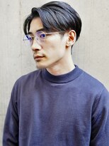 レジュアル(RESSUAL)&nbsp;スーツ短髪ツーブロック束感モテる黒髪シークレットパーマ流行