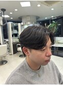 ニュアンスパーマ__センターパート