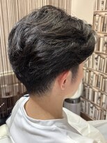 クリエイティブヘアーエィス(creative hair Ace)&nbsp;リバースセンターパート/フェザーパーマ/ダウンバング/登米市