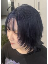 アモア(amoa) ブリーチありで楽しむ、透明感ブルーカラー