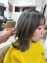 ワールドオーダー 天王寺店(WORLD ORDER)&nbsp;白髪ぼかしレイヤーミディ
