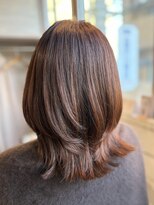 アンベリールフルー(EMBELLIR fleur)&nbsp;透明感カラー×ミディアムレイヤー　30代40代