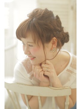 ヘアアンドリラクゼーション ルタ(HAIR&RELAXATION RUTA) 大人かわいいガーリー編み込みアップスタイル♪
