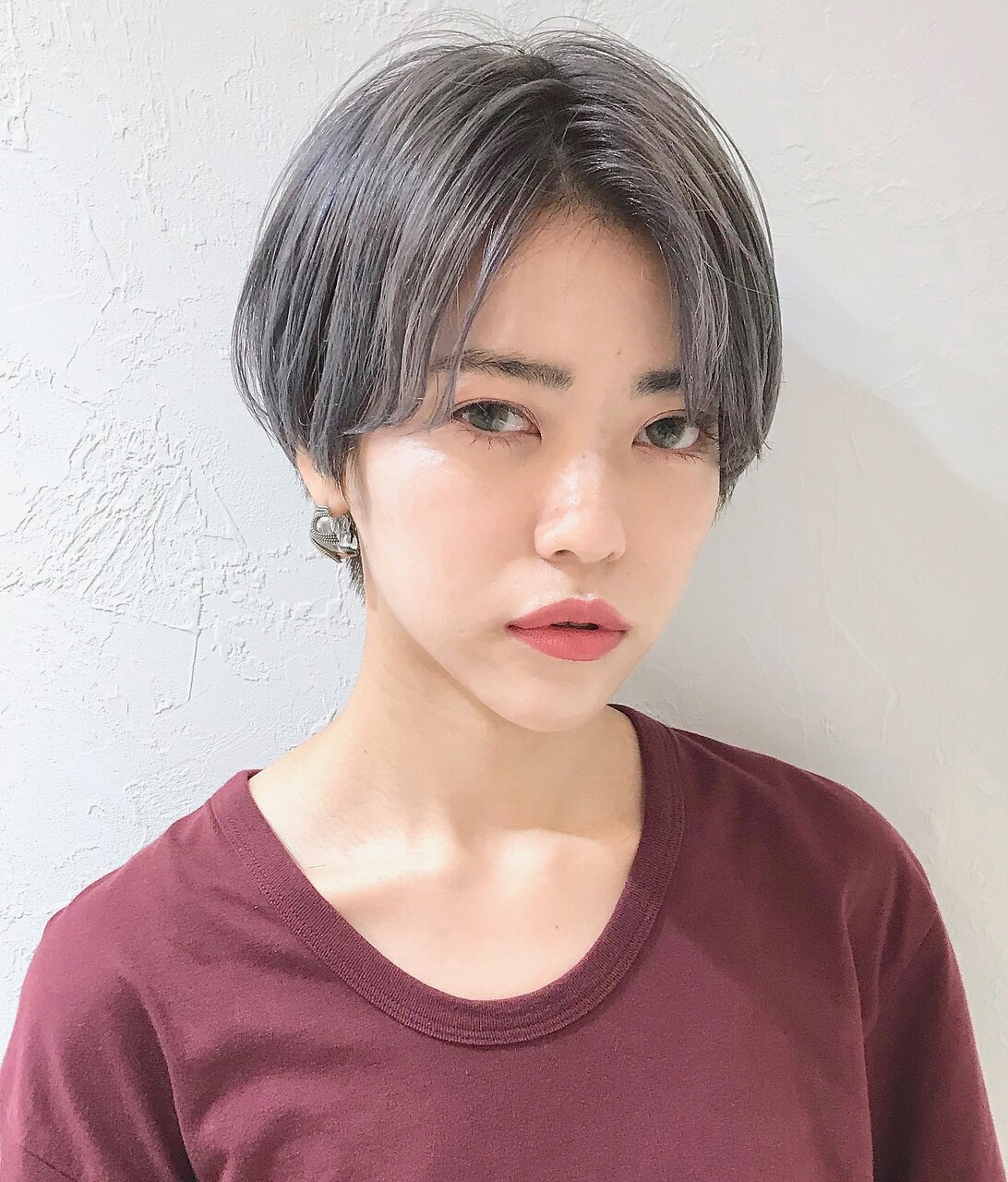 グラデーションシルバーミンク　ショートジレ HACHIWARE （ハチワレ）7インチ カーブシザー｜Joliトリミングシザー