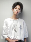 ツーブロックフェザーマッシュショート