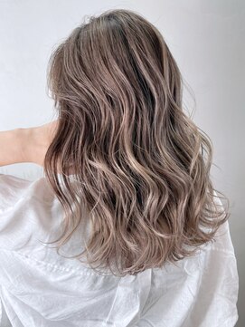 アルバム 銀座(ALBUM GINZA) ベージュミディ_くびれヘアビタミンカラー_ba340851