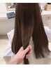 ブリーチを使わないダブルカラー+カット+内部補修トリートメント¥19800