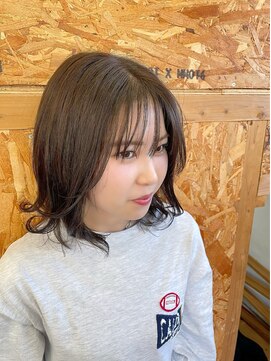 アド ヘア プレイス(adon hair place) エギョモリ×オリーブグレーカラー