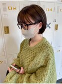 ショート×グレージュ