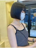 ケアカラー透明感カラー髪質改善ボブ