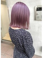 ツキ 横浜店(tuki)&nbsp;ダブルカラーピンクベージュベージュカラーケアブリーチレイヤー