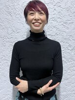 ラウンジ モリオ イケブクロ(Lounge MORIO Ikebukuro) 【morio池袋】赤紫カラーピクシーショート♪